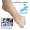 副图5 Preventing Rubbing Bunion Corrector Overlapping Hammer Toe Straightener Stretcher Soft Silicone Gel Toe Spacers for Bunions