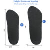 Gel Half Size Heel Pad Height 3.5CM 4CM 4.5CM Increasing Insoles Seven Points Height Increase Pad