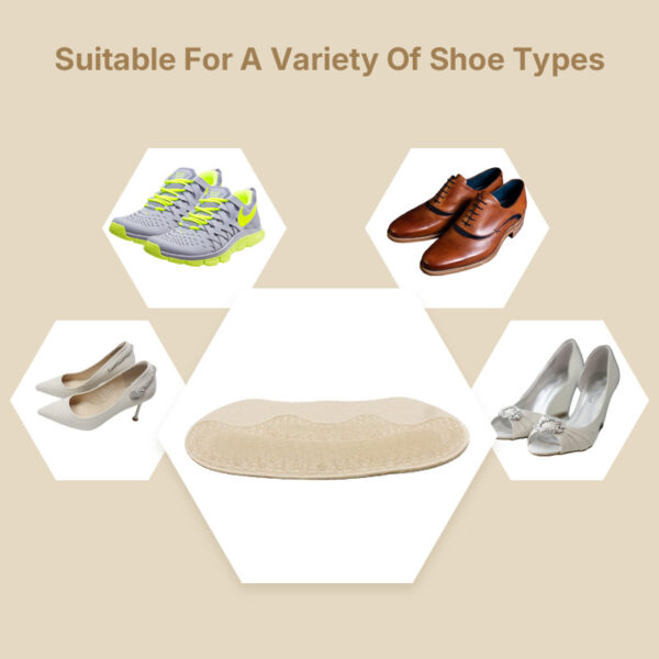 Gel Honeycomb Shape Pain Relief High Heel Shoe Protector Non-Slip Insole Anti-Friction Heel Sticker