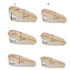 尺寸图 Unisex PU Gel 1.5cm 2.5cm 3.5cm Insert Heel Pad Height Increasing Insoles