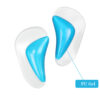 Lady Shoe Insole Fabric Covered Silicone Gel Arch Pad Flat Foot Arch Support Insole