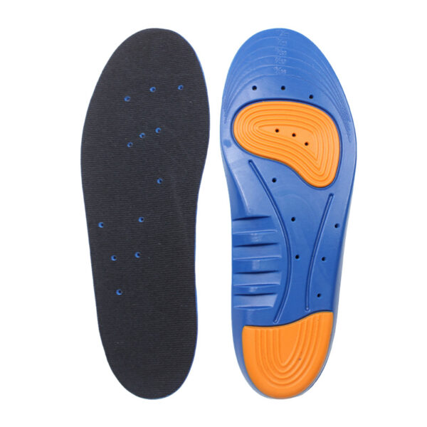 Unisex Two-tone Arch Support Sports Shock-absorbing PU Foam Insole