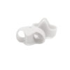 Pedicure Gel Silicone Hallux Valgus Corrector Double Hole Toe Separator