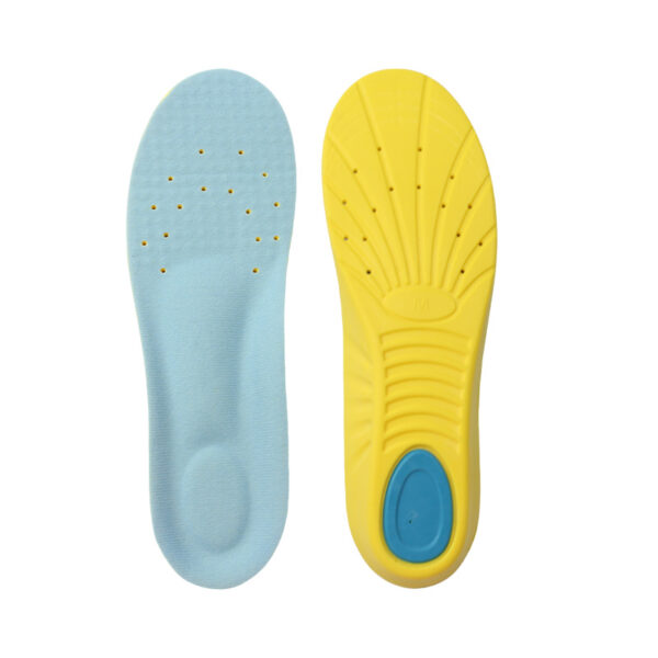 Wholesale Yellow Blue PU Foam Basketball Casual Sports Insoles