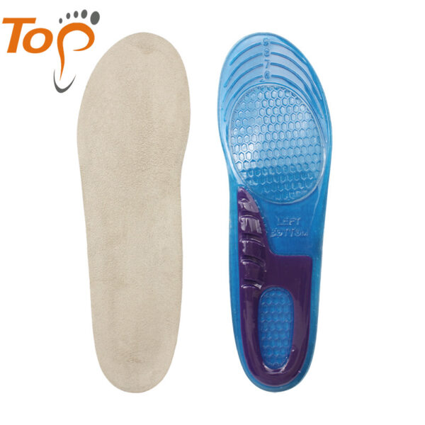 Top Unisex Gel and Velvet Comfort Insoles-Soft Breathable Sports Shoe Inserts