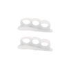 Unisex Silicone Gel Triple Loop Toe Separator Straightener for Hammer Toes