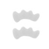 白色 Preventing Rubbing Bunion Corrector Overlapping Hammer Toe Straightener Stretcher Soft Silicone Gel Toe Spacers for Bunions
