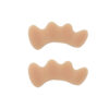 肤色 Preventing Rubbing Bunion Corrector Overlapping Hammer Toe Straightener Stretcher Soft Silicone Gel Toe Spacers for Bunions