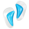 Lady Shoe Insole Fabric Covered Silicone Gel Arch Pad Flat Foot Arch Support Insole