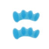 蓝色 Preventing Rubbing Bunion Corrector Overlapping Hammer Toe Straightener Stretcher Soft Silicone Gel Toe Spacers for Bunions
