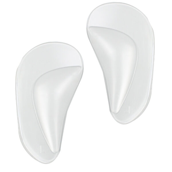 Lady Shoe Insole Fabric Covered Silicone Gel Arch Pad Flat Foot Arch Support Insole