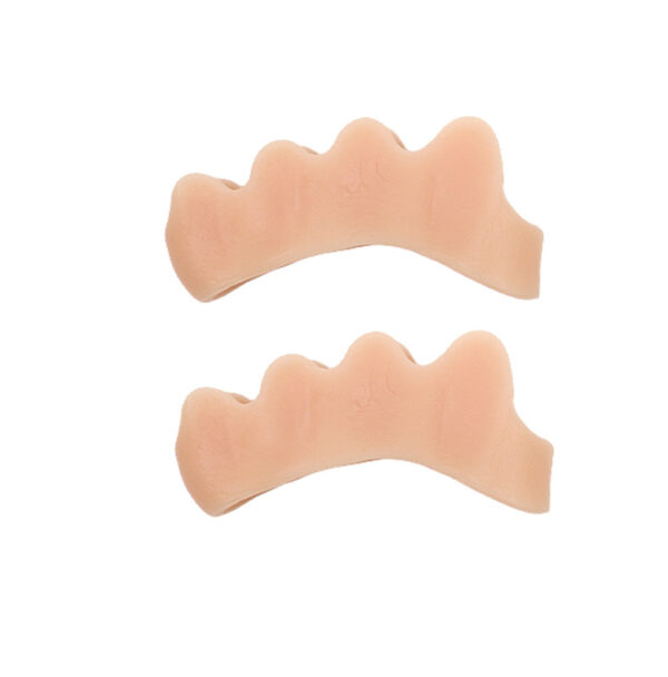 颜色图肤色 OEM Custom Green Silicone Gel Foot Corrector Bunion Corrector and Toe Straightener Separator for Pedicure Separadores De Dedos