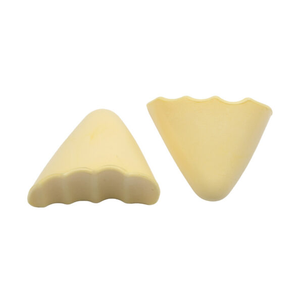 黄色 PU Toe Plug Thickened Soft Toe Filling Insole High Heels Comfortable Adjustment Half Size Pads