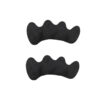 黑色 Preventing Rubbing Bunion Corrector Overlapping Hammer Toe Straightener Stretcher Soft Silicone Gel Toe Spacers for Bunions